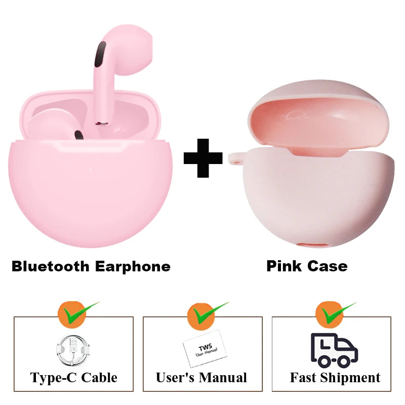 TWS Bluetooth Earphones Wireless Bluetooth Headset Noise Cancelling Earbuds with Mic Wireless Headphones for IPhone