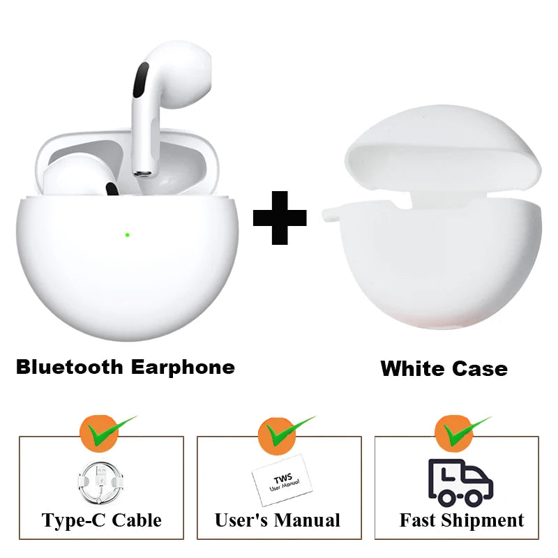 TWS Bluetooth Earphones Wireless Bluetooth Headset Noise Cancelling Earbuds with Mic Wireless Headphones for IPhone
